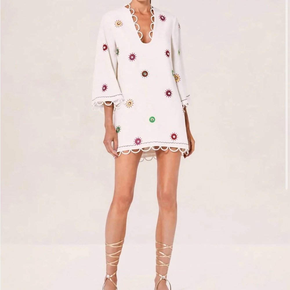 Alexis Ollie Dress with Mirrored Medallions